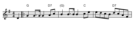 Swedish Masquerade - staff notation