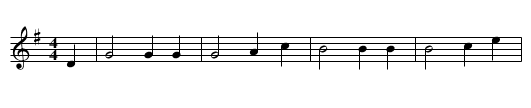 Swedish Masquerade - staff notation
