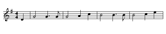 Swedish Masquerade - staff notation