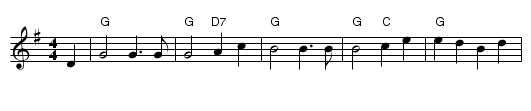 Swedish Masquerade - staff notation