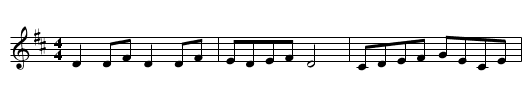 Swedish Schottisch - staff notation