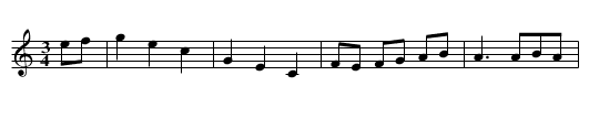 Swedish Waltz [1] - staff notation
