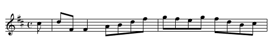 Sweeney's Dream - staff notation