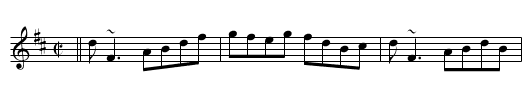 Sweeney's Dream - staff notation