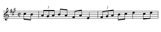 Sweeney's - staff notation