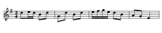 Sweeney's - staff notation