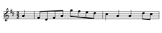 Sweeps Hornpipe - staff notation