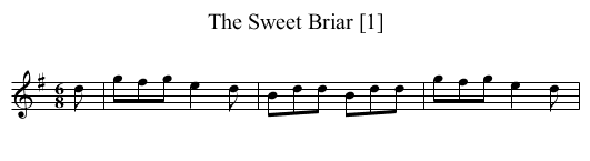 Sweet Briar [1], The - staff notation