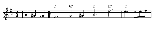 Sweet Bunch of Daisies - staff notation