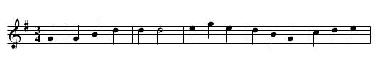 Sweet Carnloch Bay - staff notation