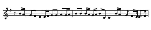 Sweet Cootehill Town - staff notation