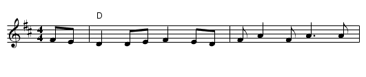 Sweet Ellen - staff notation