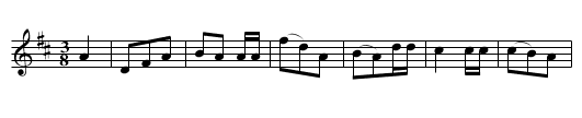 Sweet Evelina - staff notation