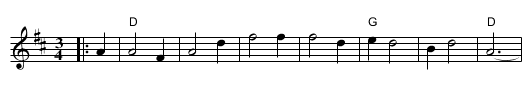 Sweet Forget-me-not, the  - staff notation