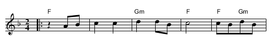 Sweet Girl - staff notation