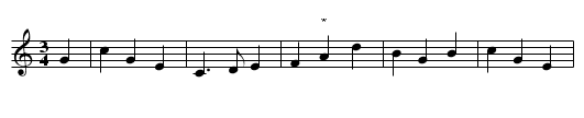 Sweet Jenny Jones - staff notation