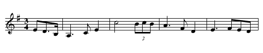 Sweet Journey - staff notation