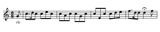 Sweet Kathleen Machree        (air)        0558 - staff notation