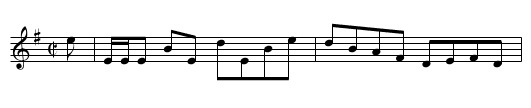 Sweet Molly - staff notation