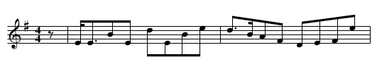 Sweet Molly - staff notation
