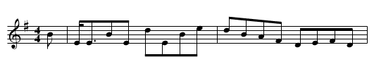 Sweet Molly - staff notation
