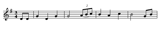 Sweet Nightingale (A), The  - staff notation