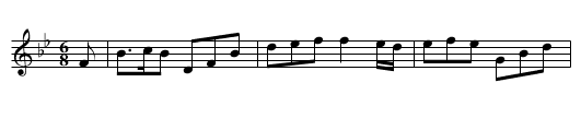Sweet Willy O - staff notation