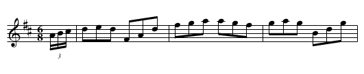 Sweet Willy O - staff notation
