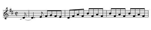 Sweets o' Weaver - staff notation