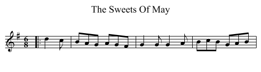Sweets Of May, The  - staff notation