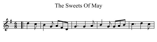 Sweets Of May, The  - staff notation