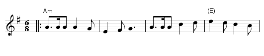 Sweets of May - staff notation