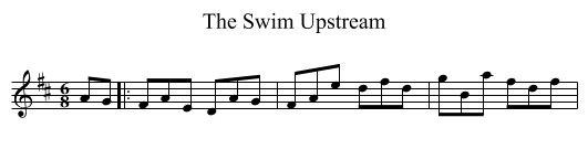 Swim Upstream, The  - staff notation