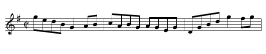 Swinging on the Gate - staff notation