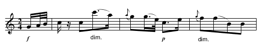 SWISS AIR - staff notation