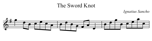 Sword Knot, The - staff notation