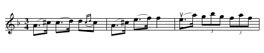 Sydjämtsk polska efter Nils Ersa - staff notation