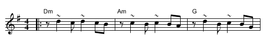 Syrtos Kritikos - staff notation