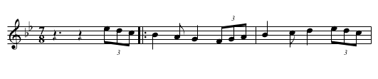 Syrtos - staff notation