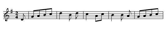 SYV SPRING - staff notation