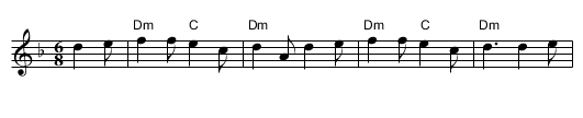 't Smidje  (32-bar version) - staff notation