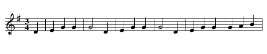 Tabhair Dom Do Lámh - staff notation