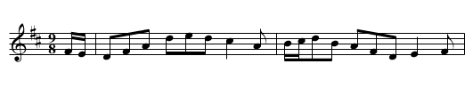 Tadg O Flaherty - staff notation
