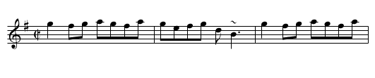 Tae the Beggin' - staff notation