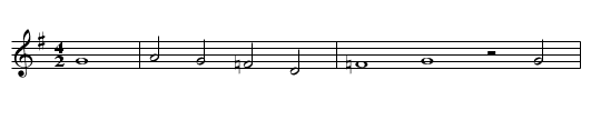 Tageweis von der Koenigstochter und dem jungen Grafen - staff notation