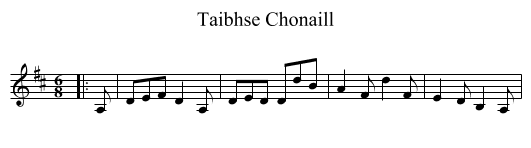 Taibhse Chonaill - staff notation