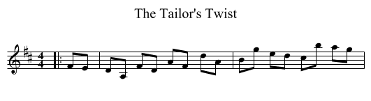 Tailor's Twist, The  - staff notation