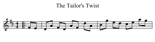 Tailor's Twist, The  - staff notation