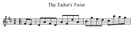 Tailor's Twist, The  - staff notation