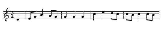 Táim sínte ar do thuama, S. 43 - staff notation